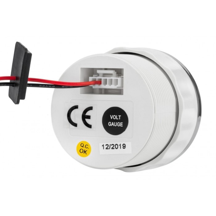 Цифровой вольтметр судовой для лодки и катера I GAUGE 52MM с LED дисплеем 8-16В черный