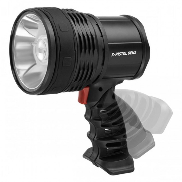 Поисковый фонарь Mactronic X-Pistol GEN2 1500 Лм Фокус USB Заряжаемый водонепроницаемый IPX6 дальность