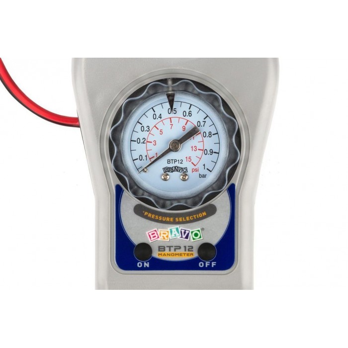 Насос лодочный электрический автоматический Bravo BTP 12 Manometer 12V 450 л/мин 145 PSI двухступенчатый