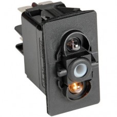 Выключатель клавишный Marina R IP56 LED подсветка ON-OFF-ON 4 клеммы для трюмной помпы и освещения