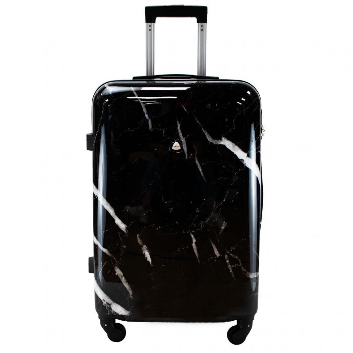 Чемодан Semi Line 24" M Черный Мрамор T5730-2 прочный поликарбонат 4 колеса кодовый замок объем 63 л для