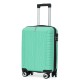 Чемодан Semi Line 19" S Морська зелень T5612-1 з 4 колесами та кодовим замком для ручної поклажі, поліпропілен, 36 л