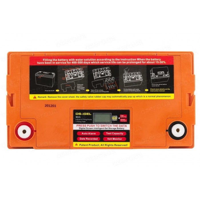 Акумулятор гелевий Weekender DS 90 Ah 12 V з дисплеєм 27кг для човнових електромоторів 12V90AH DS