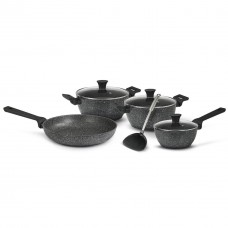 Набір cookware Flonal Pietra Lavica 8 шт. PLISET08PZ з антипригарним покриттям Magma-Tech підходить для