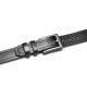 Чоловічий шкіряний ремінь Semi Line Black P8236-0 S 4 см з класичною пряжкою для талії 83-93 см