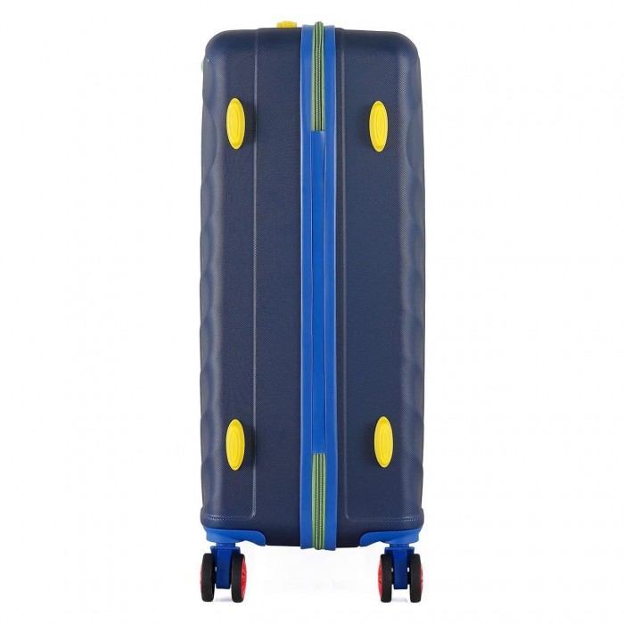 Чемодан Semi Line 24" M Синий T5807-2 с кодовым замком и 4 поворотными колесами, объем 65 л