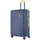 Чемодан Semi Line 24" M Синий T5807-2 с кодовым замком и 4 поворотными колесами, объем 65 л