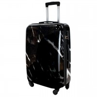 Чемодан Semi Line 24" M Черный Мрамор T5730-2 прочный поликарбонат 4 колеса кодовый замок объем 63 л для