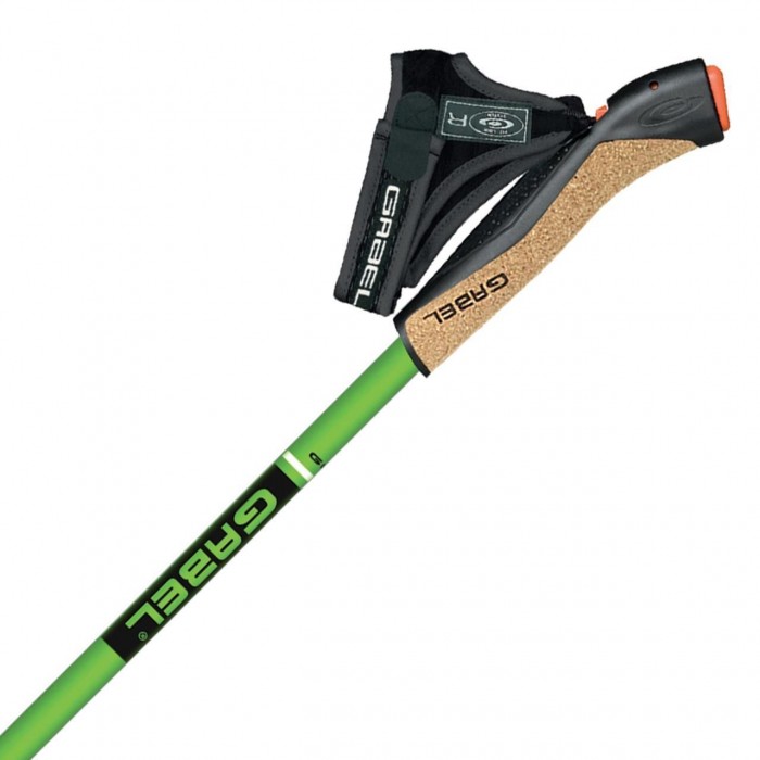 Телескопічні палки для скандинавської ходьби Gabel Stretch Lite Carbon 100% вуглецеві вага 169 г макс
