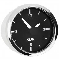 Часы Wema Kus черные KY09000 52мм аналоговые судовые для лодки и катера с красной подсветкой новая модель