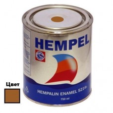 Фарба HEMPALIN ENAMEL світло-коричнева 750 мл алкідна атмосферостійка для зовнішнього та внутрішнього.