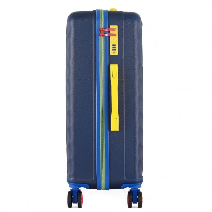 Чемодан Semi Line 24" M Синий T5807-2 с кодовым замком и 4 поворотными колесами, объем 65 л