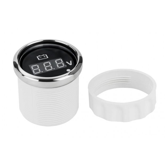 Цифровой вольтметр судовой для лодки и катера I GAUGE 52MM с LED дисплеем 8-16В черный