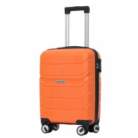 Чемодан Semi Line 20" S Оранжевий T5614-1 поліпропілен 4 колеса кодовий замок ручна кладь 31 л