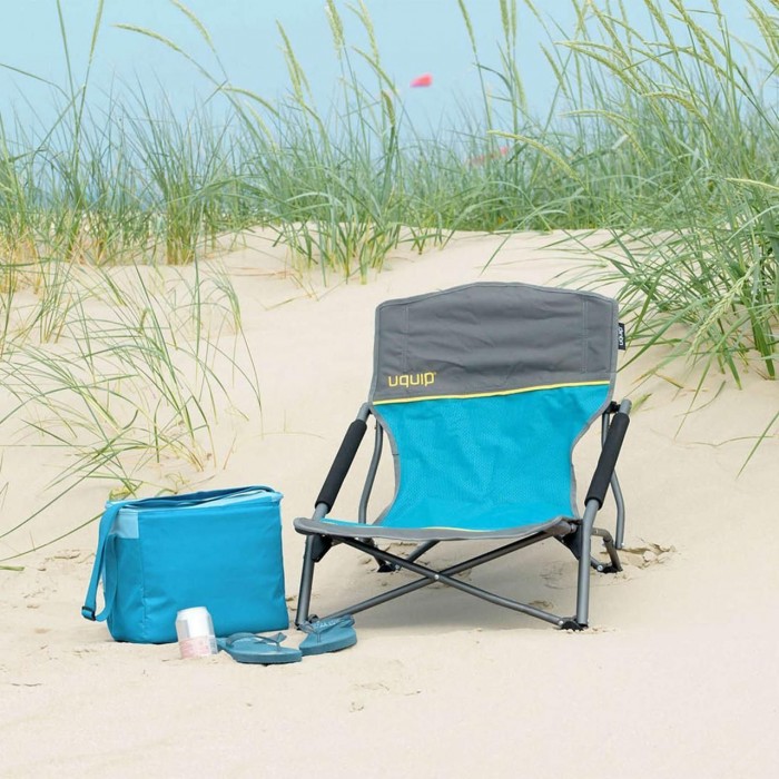 Складні крісла Uquip Sandy Blue/Grey х 2 шт для кемпінгу та пляжу, каркас сталевий