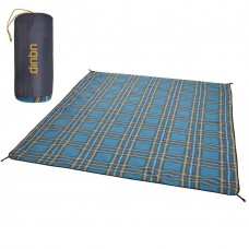 Килимок для пікніка Uquip Scotty XXL Петроль/Сірий 240x200 см водовідштовхувальний з флісовою поверхнею та чохл