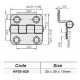 Петля судовая для лодки и катера Offset 35x35x10mm HF05-020 новая тип - петли прочная конструкция для