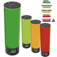 Метеостанція Technoline WL1045 Чорна з аналізатором CO2 PASens кольоровими індикаторами та звуковими сигналами