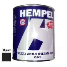 Краска для лодок катеров и судов SELECTA черный металлик 750 мл Hempel алкидное покрытие антикоррозийная