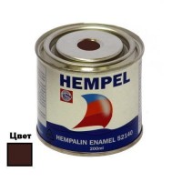 Фарба HEMPALIN ENAMEL темно-коричнева (Brown HE) 200 мл алкідна емалева атмосферостійка