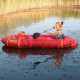Надувний пакрафт Ладья ЛП-270 Базовий червоний для спокійної води та риболовлі 7.8 кг 1+1 з натяжним дном