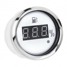 Цифровой датчик топлива судовой I GAUGE 52MM с LED дисплеем 240-33 OHM белый хром для лодки и катера