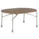 Стол Bo-Camp Feather Oval 130x90 см светлый коричневый для кемпинга с алюминиевым каркасом и регулируемой выс