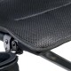 Крісло розкладне Uquip Justy XL Чорне 244053 з високою спинкою та трьома рівнями нахилу для кемпінгу та відди.