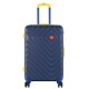 Чемодан Semi Line 24" M Синий T5807-2 с кодовым замком и 4 поворотными колесами, объем 65 л