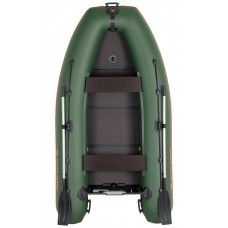 Колибри КМ-280ДЛ (Kolibri KM-280DL) зелёная моторная килевая надувная лодка + Air-Deck