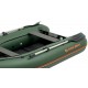 Колибри КМ-300ДЛ (Kolibri KM-300DL) зелёная моторная килевая надувная лодка + слань-книжка