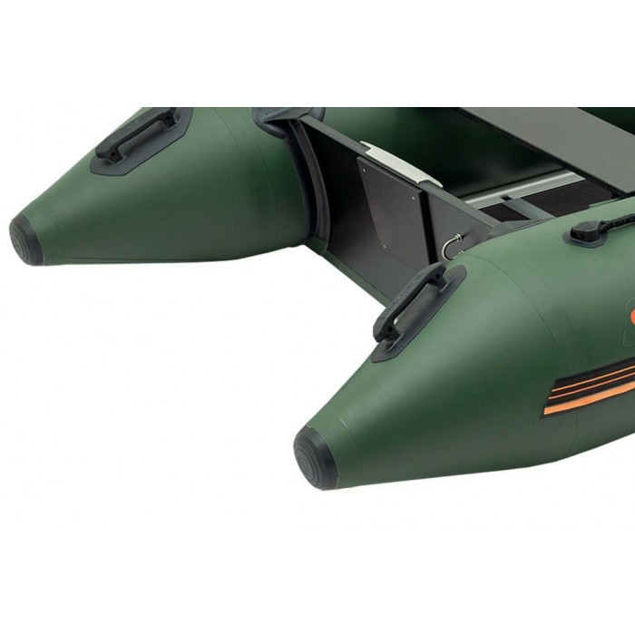Колибри КМ-360Д (Kolibri KM-360D Профи) зелёная моторная килевая надувная лодка + фанерный пайол