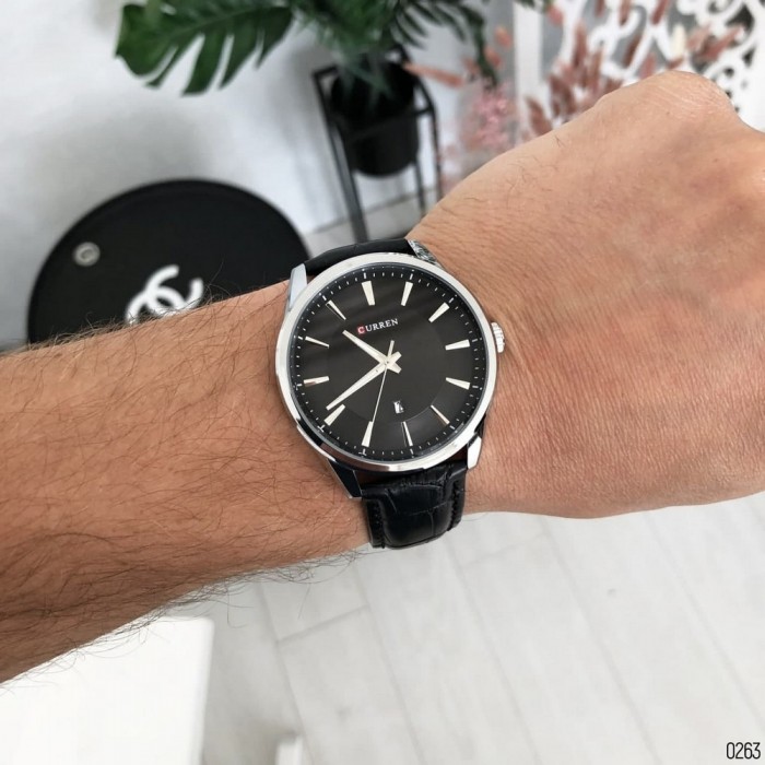 Curren 8365 Silver-Black