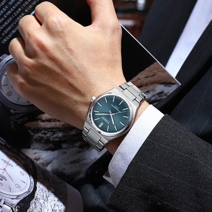 Curren 8439 Silver-Blue