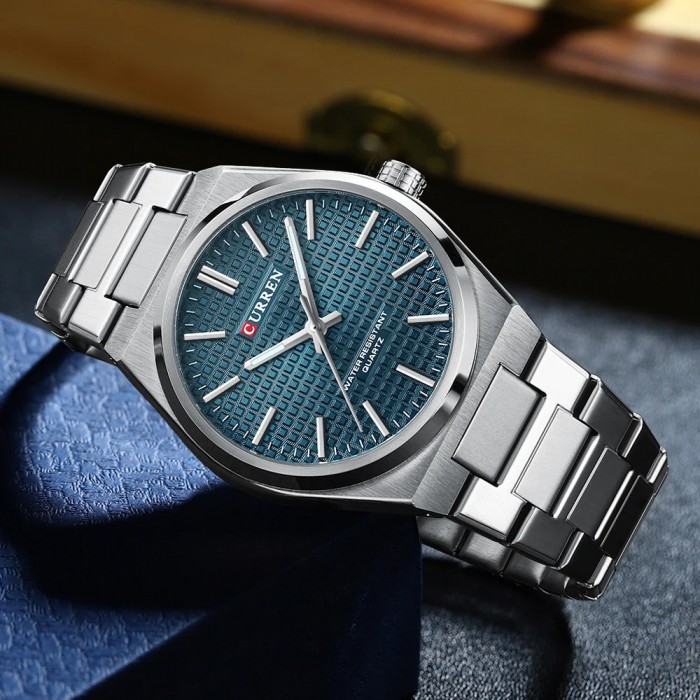 Curren 8439 Silver-Blue