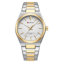 Curren 8439 Silver-Gold-White