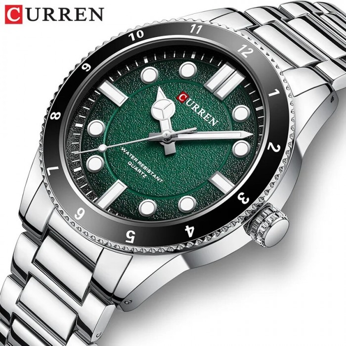 Curren 8450 Silver-Green