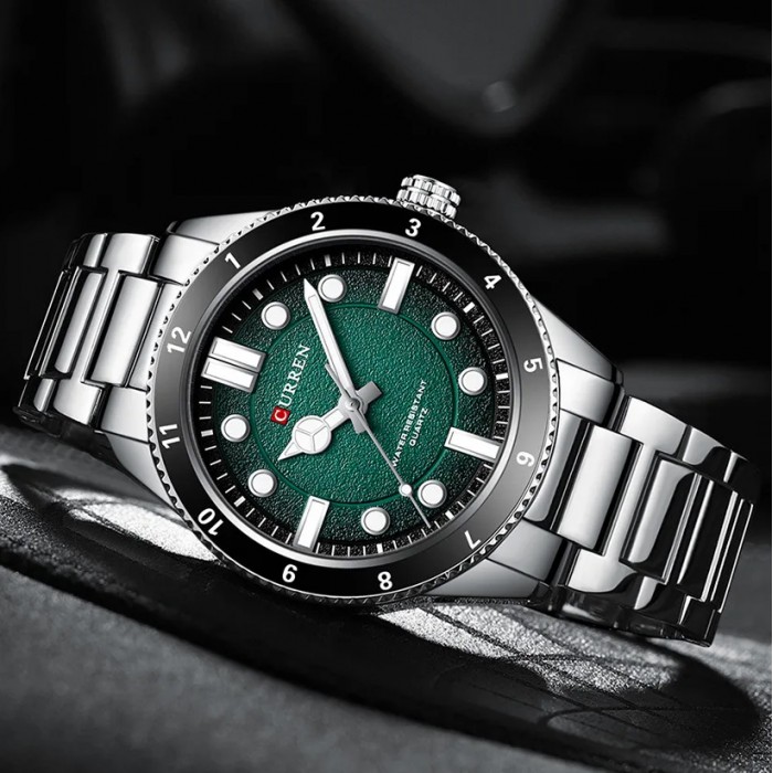 Curren 8450 Silver-Green
