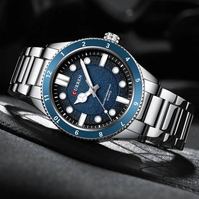 Curren 8450 Silver-Blue