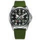 Awarder Embroidery Silver-Army Green Green  Battery 10ATM