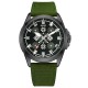 Awarder Embroidery Black-Army Green Green  Battery 10ATM