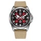 Awarder Embroidery Silver-Red Khaki Battery 10ATM