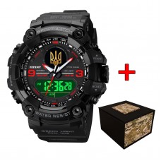 Patriot 001RDUAGD Тризуб золото Чорні з червоним + Коробка.