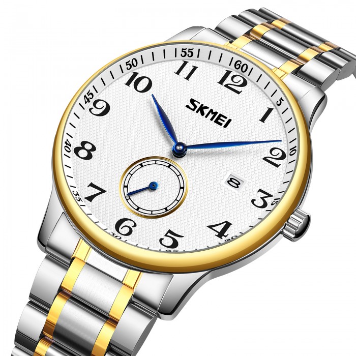 Skmei 9297GDSI-AC Gold-Silver Numbers