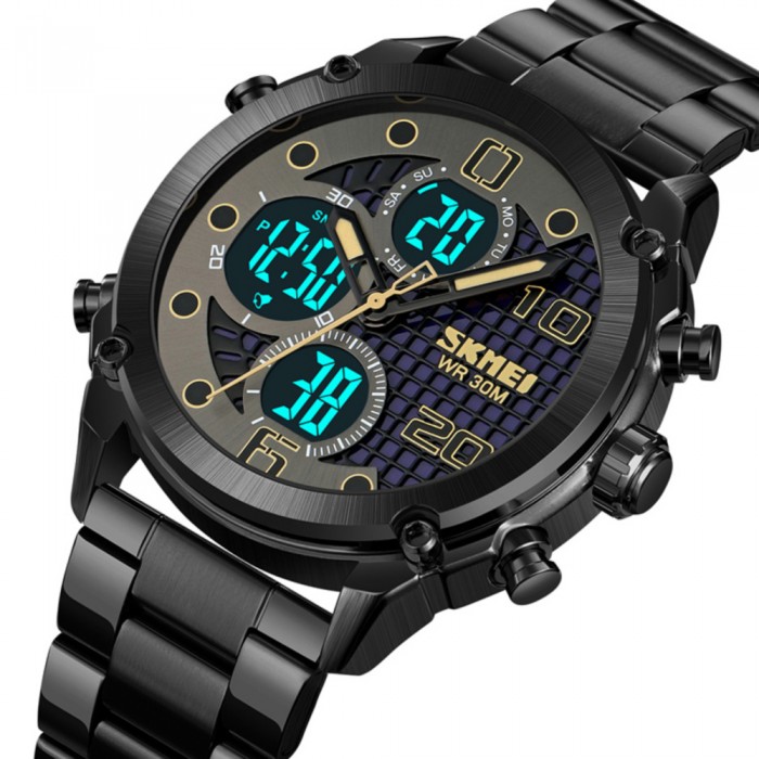 Skmei 1975SBKBK Black-Black Steel