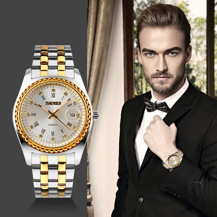 Skmei 9098SI-B Silver Men
