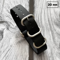Ремешок Nato Black 20 мм