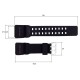 Ремешок для Skmei 1356/1358/1680BK Black