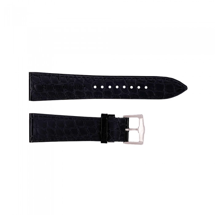 Шкіряний ремінець Premium 20х18 мм. Black