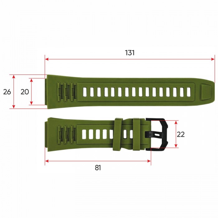 Ремінець для смарт годинника Modfit Titan Army Green